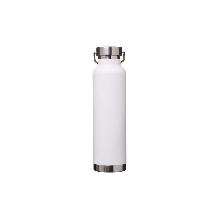 Gourde en acier inoxydable recyclé avec isolation sous vide en cuivre certifiée RCS de 650 ml 