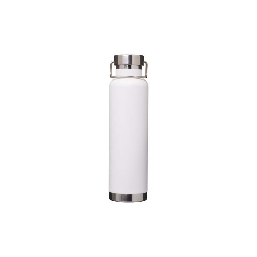 Gourde en acier inoxydable recyclé avec isolation sous vide en cuivre certifiée RCS de 650 ml 