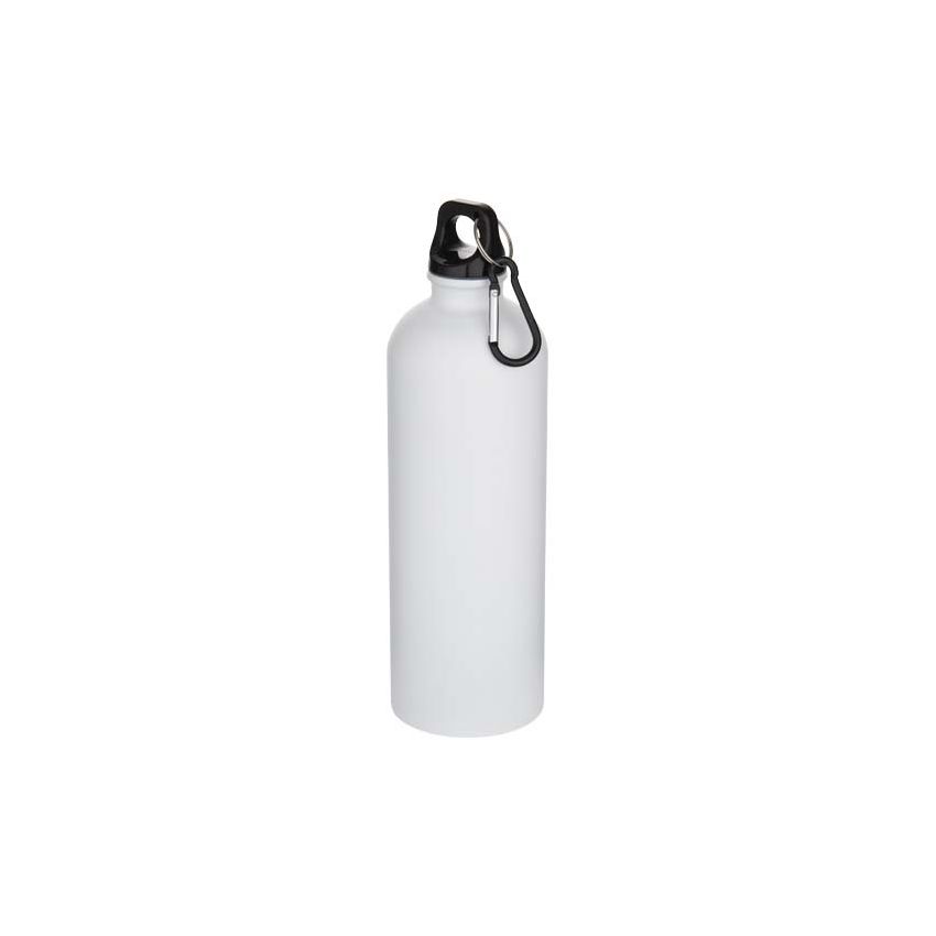 Gourde en acier inoxydable finition mate simple paroi certifiée RCS 750 ml avec mousqueton