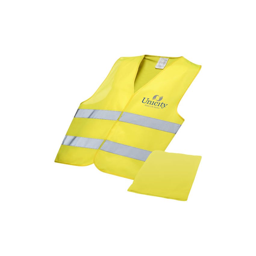 Gilet de sécurité en pochette pour usage professionnel