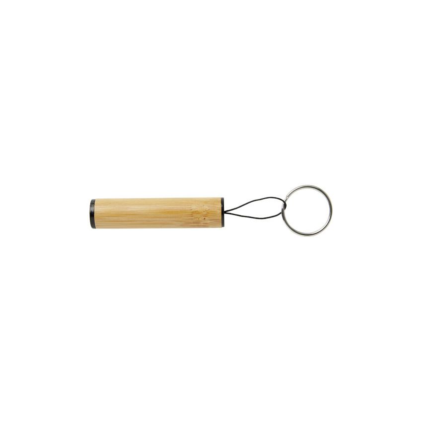 Porte-clés en bambou avec lumière 