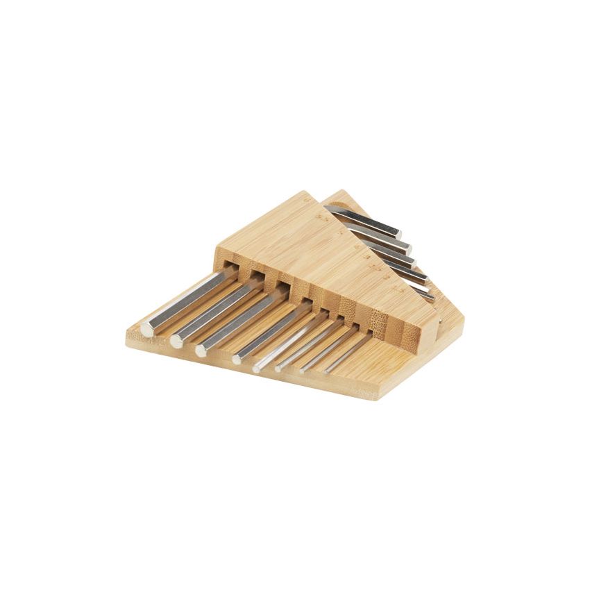 Ensemble d’outils avec clés hexagonales en bambou « Allen »