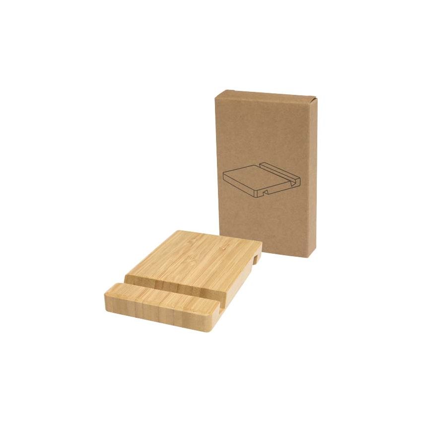 Support pour smartphone et tablette à 2 angles en bambou 