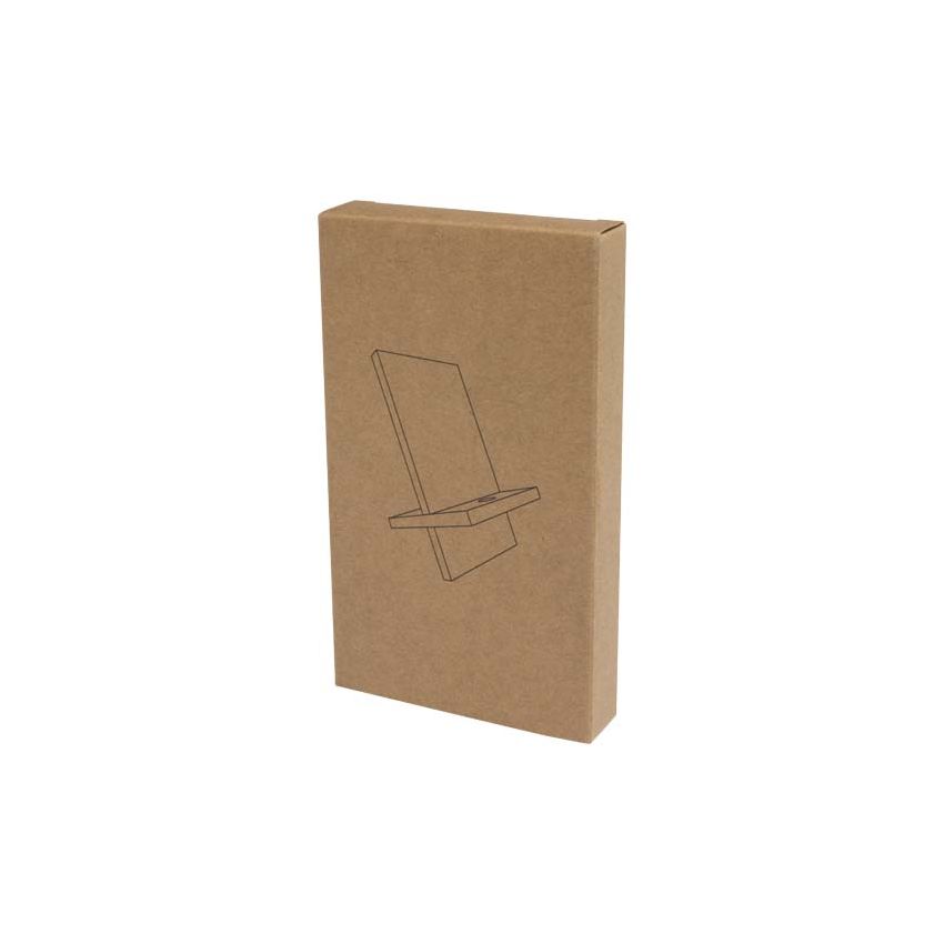 Suporte de telemóvel de bambu destacável