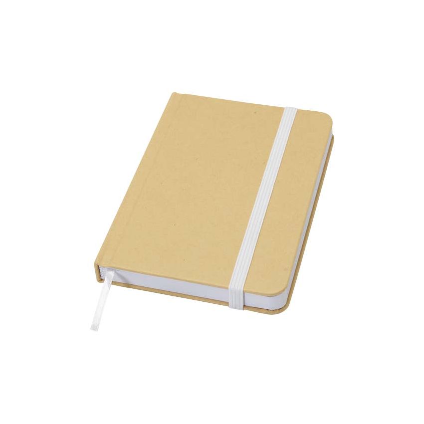 Bloc-notes à couverture rigide A6 recyclé avec pages blanches 