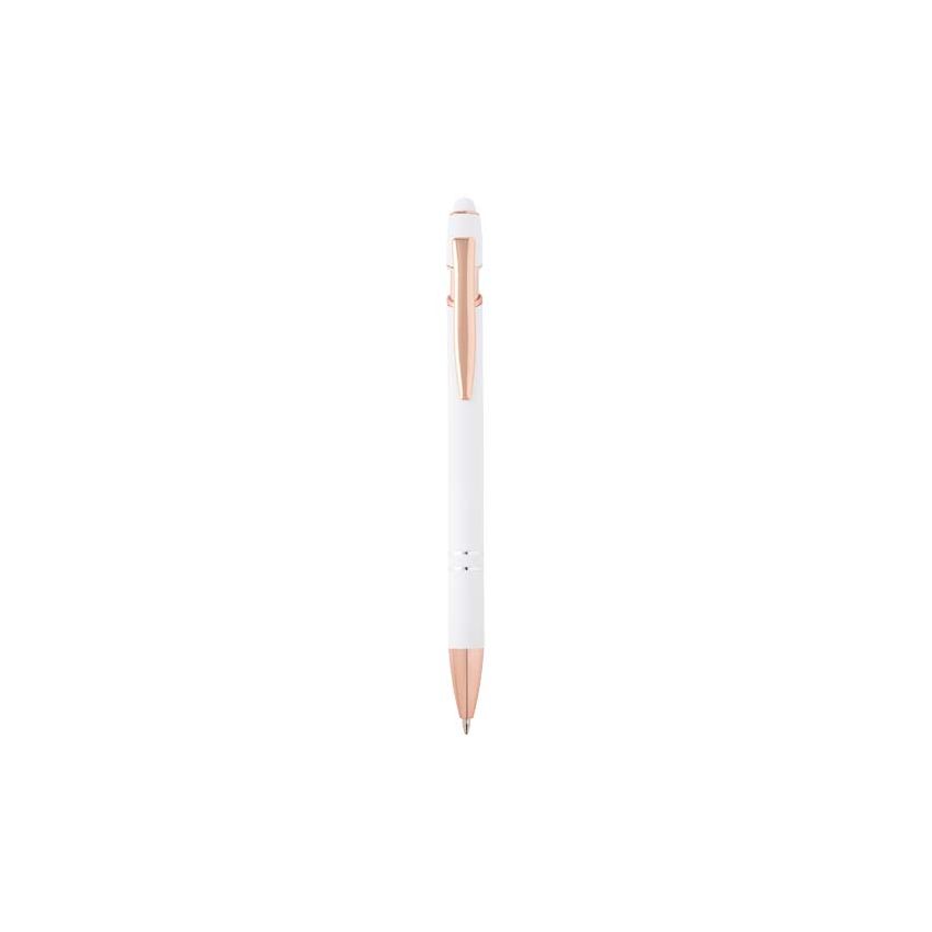 Stylo-bille avec finition or rose 