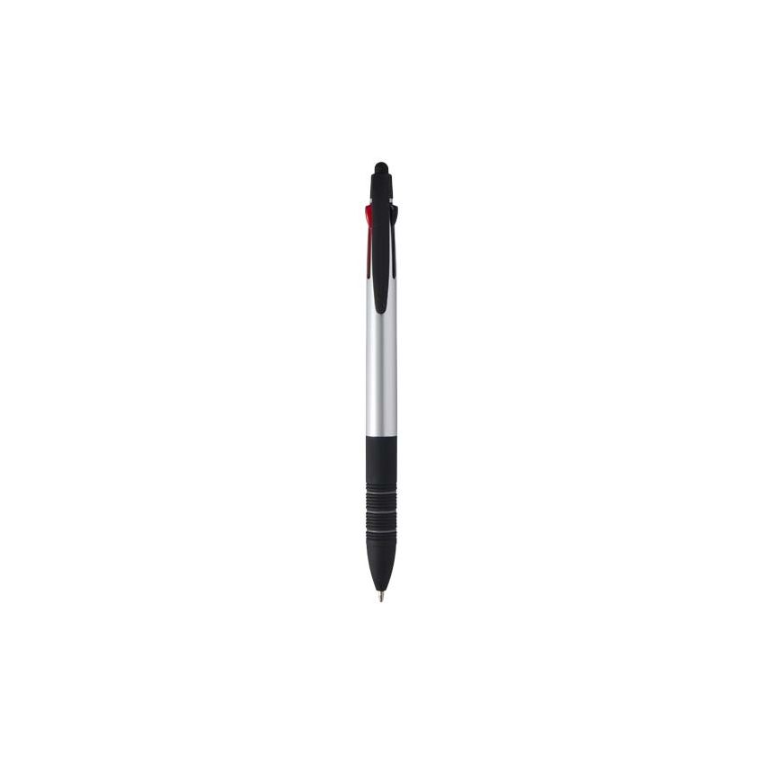 Stylo-bille recyclé RCS 3 couleurs avec stylet 