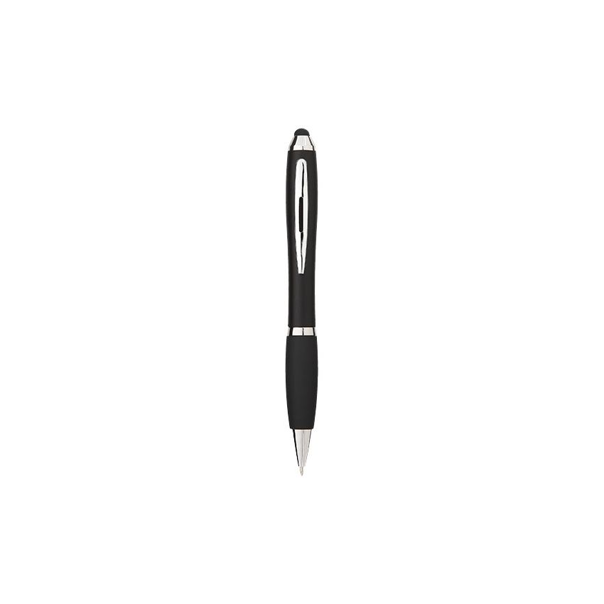 Stylo-bille coloré avec prise noire 