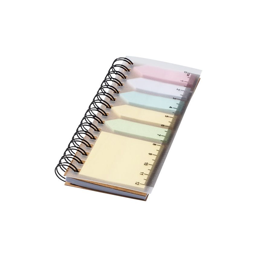 Bloc-notes avec notes adhésives colorées 