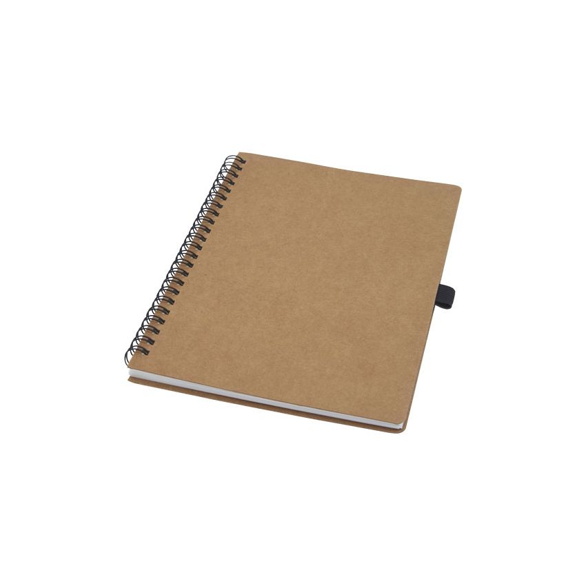 Classeur à anneaux A5 en carton recyclé avec papier minéral « Cobble »
