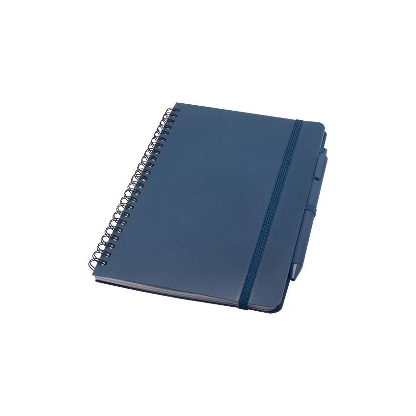 Bloc-notes à couverture rigide A5 avec stylo-bille 