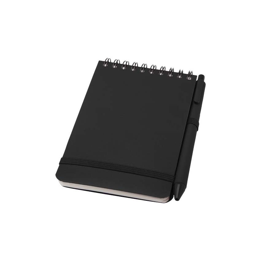 Bloc-notes à couverture rigide A6 avec stylo à bille 