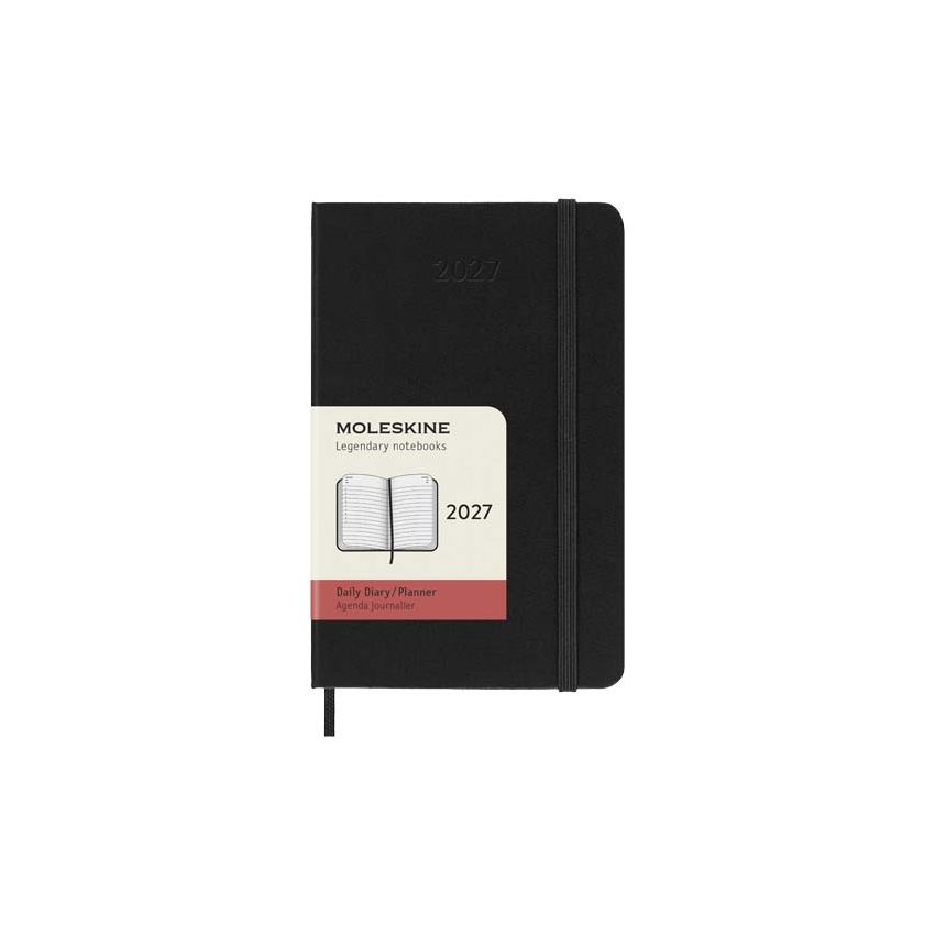 Agenda quotidienne de poche à couverture rigide 12 mois Moleskine