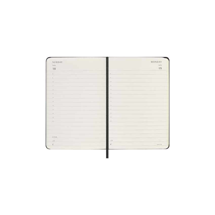 Agenda quotidienne de poche à couverture rigide 12 mois Moleskine