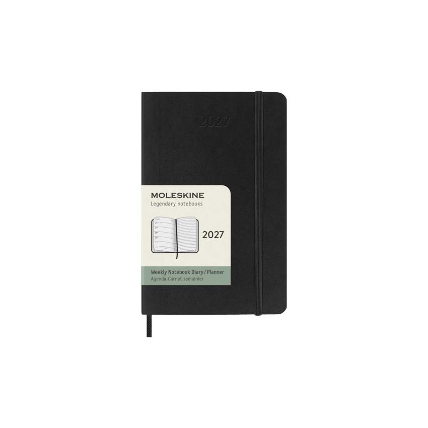 Agenda hebdomadaire de poche à couverture souple pour 12 mois Moleskine