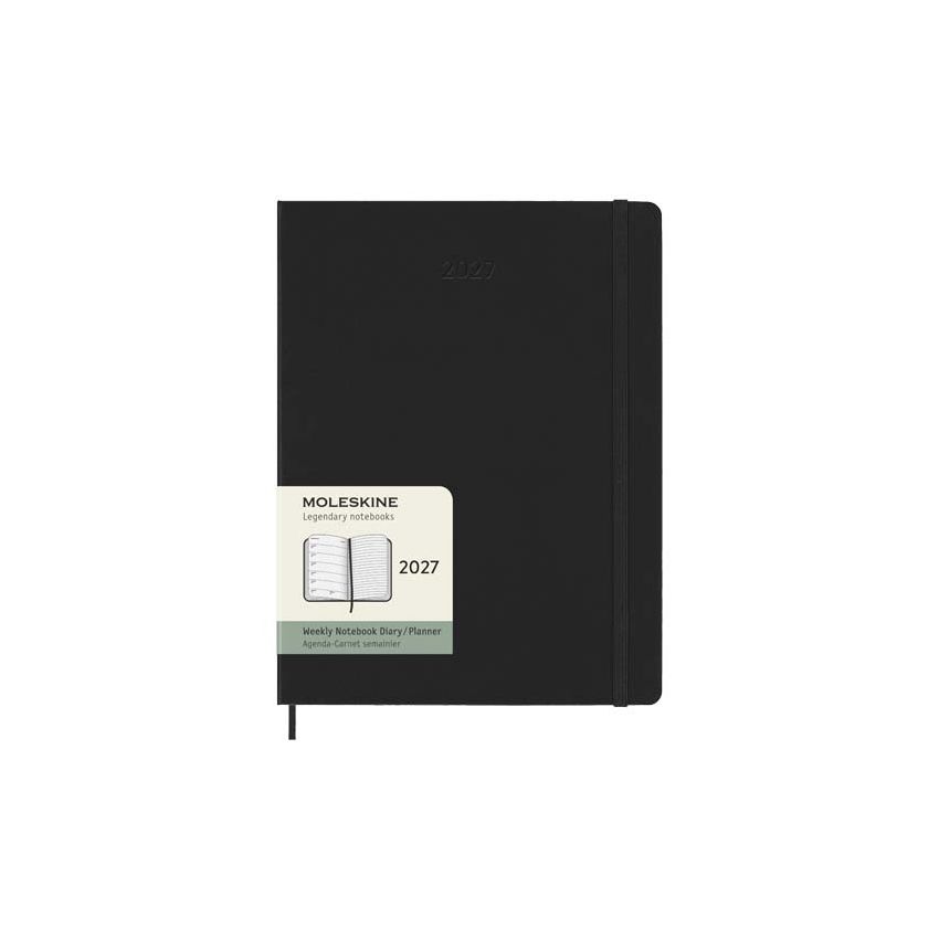 Agenda hebdomadaire XL à couverture rigide 12 mois Moleskine