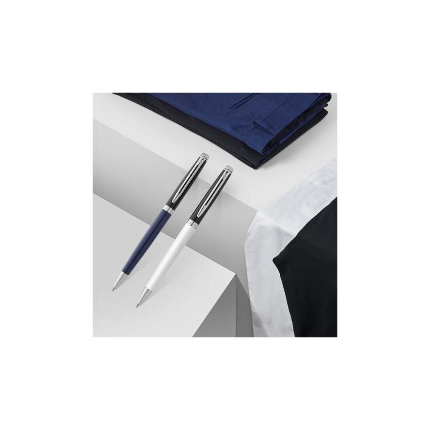 Stylo-bille à blocs de couleur avec finition palladium 