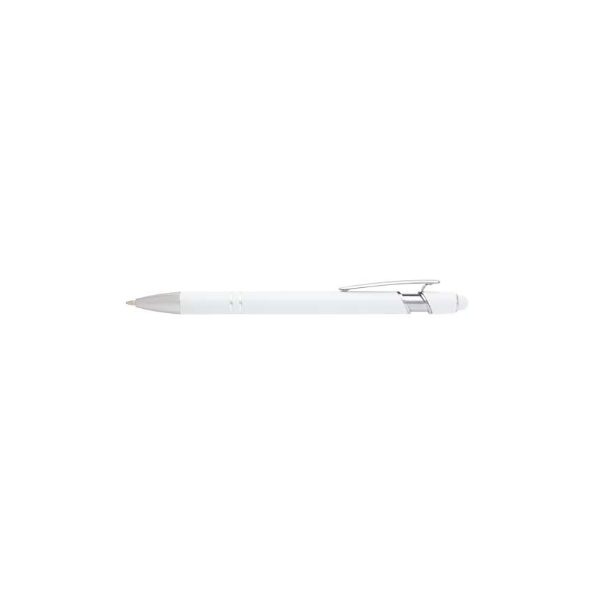 Stylo à bille avec finition argentée 