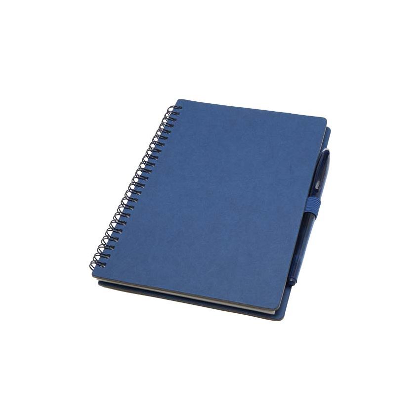 Ensemble bloc-notes à couverture rigide et stylo réutilisable « Slate » (encre noire)