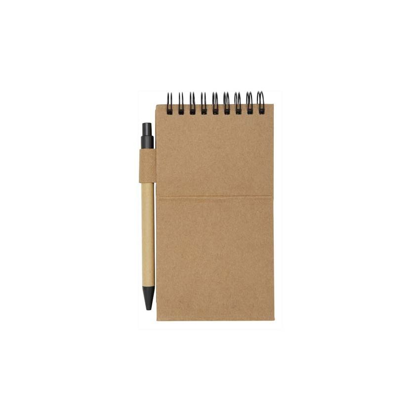 Bloco de notas adesivas com esferográfica 