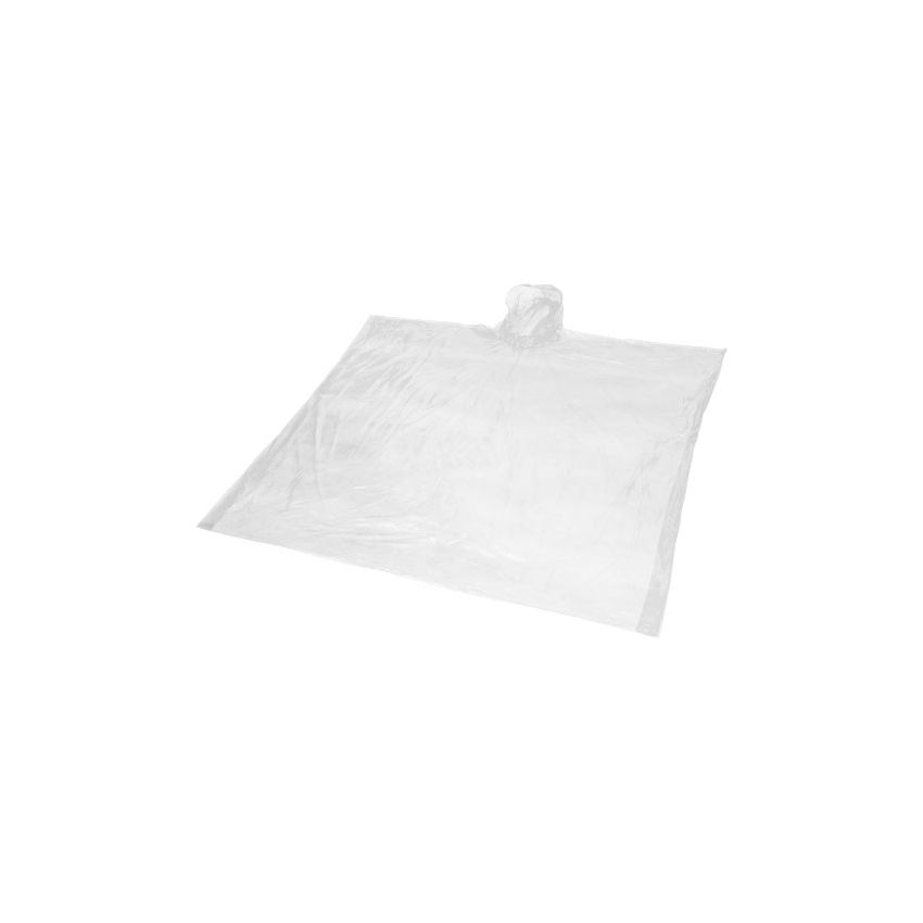 Poncho de pluie jetable en plastique recyclé avec pochette 