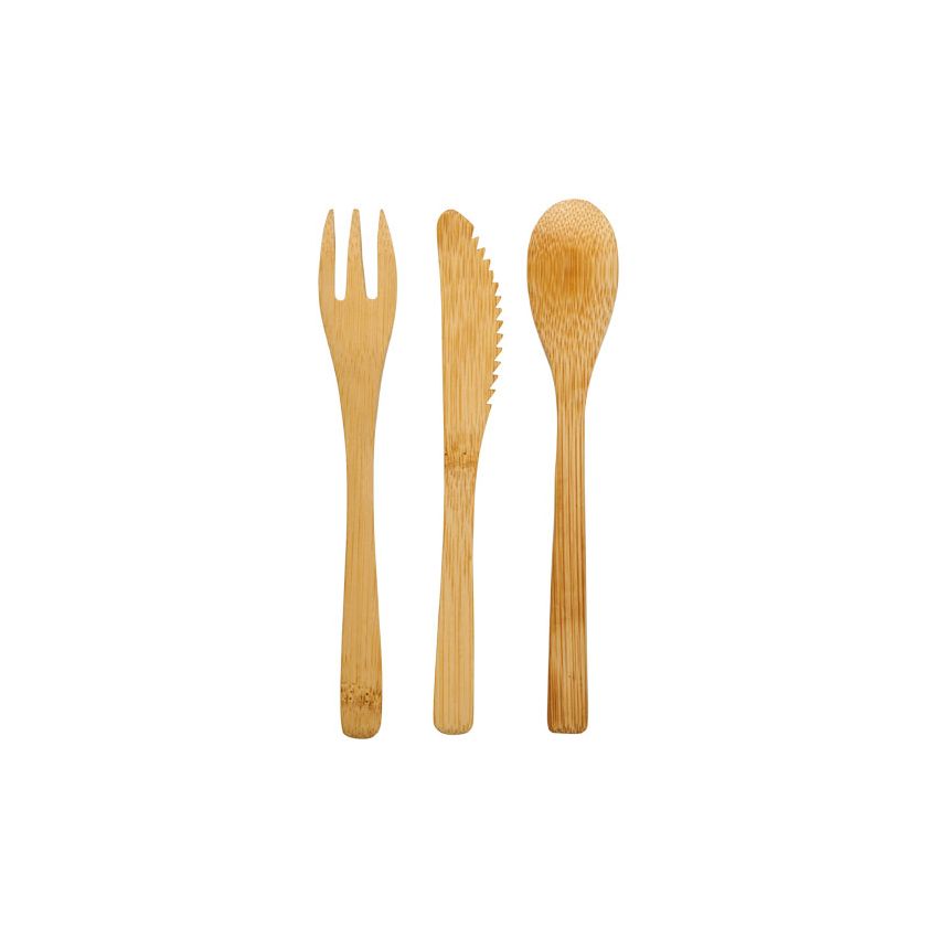 Set de couverts en bambou 
