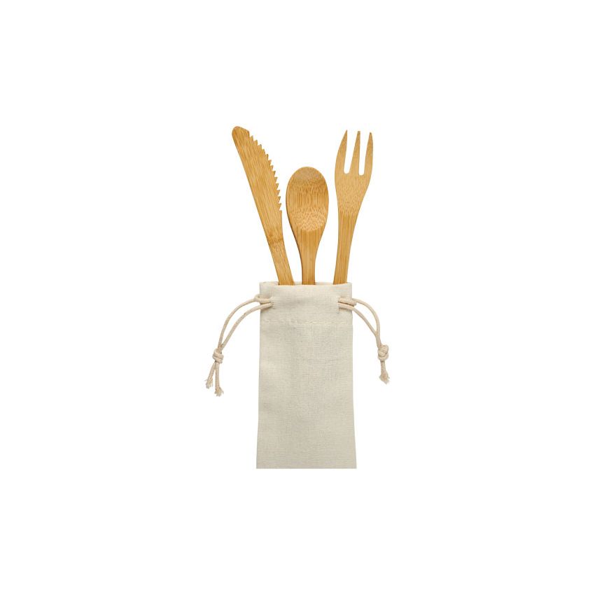 Set de couverts en bambou 