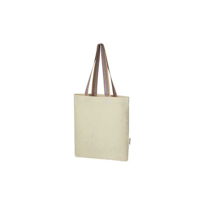 Sac en coton recyclé de 180 g/m² de 5 L « Rainbow »