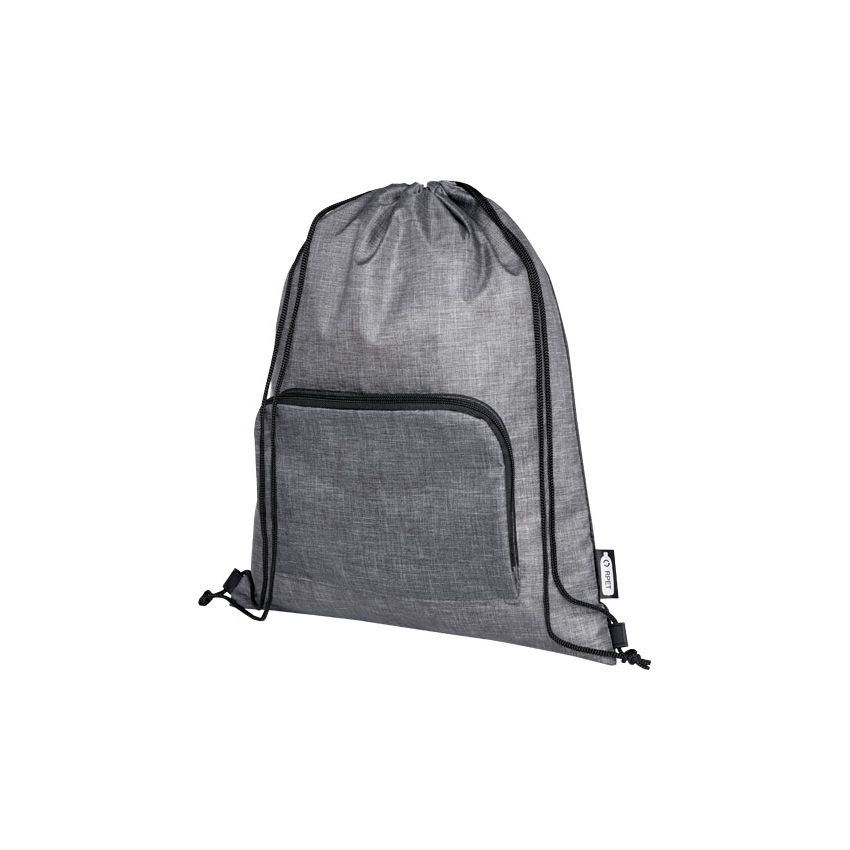 Sac à cordon pliable recyclé 7L « Ash »