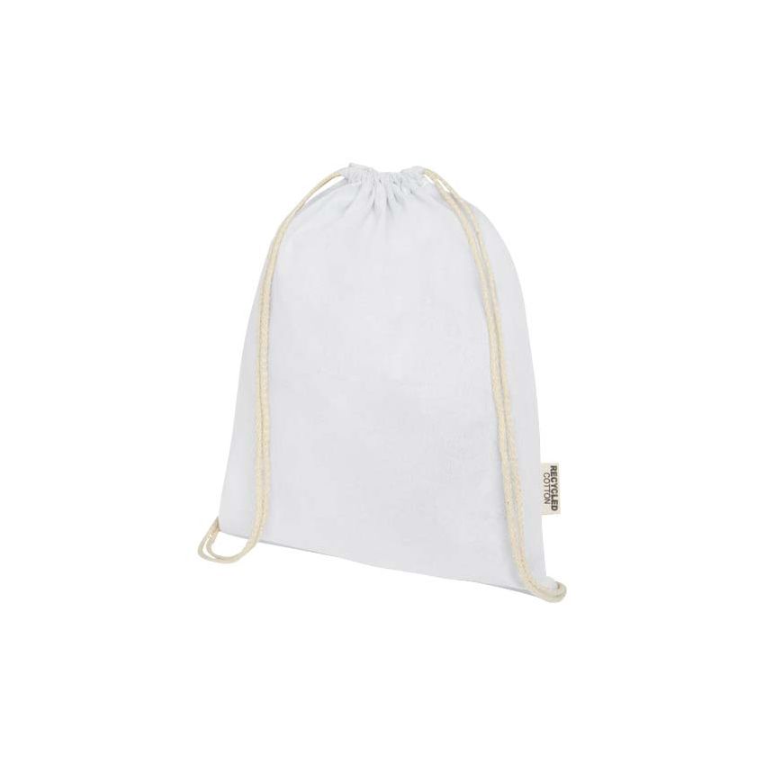 Sac en coton recyclé GRS avec cordon 140 g/m² 