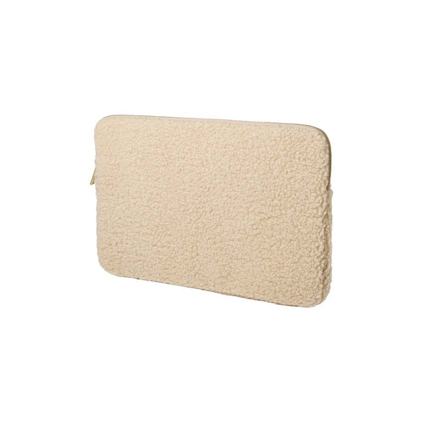 Sacoche pour ordinateur portable en sherpa recyclé GRS 13'' et 2 L « Bear »