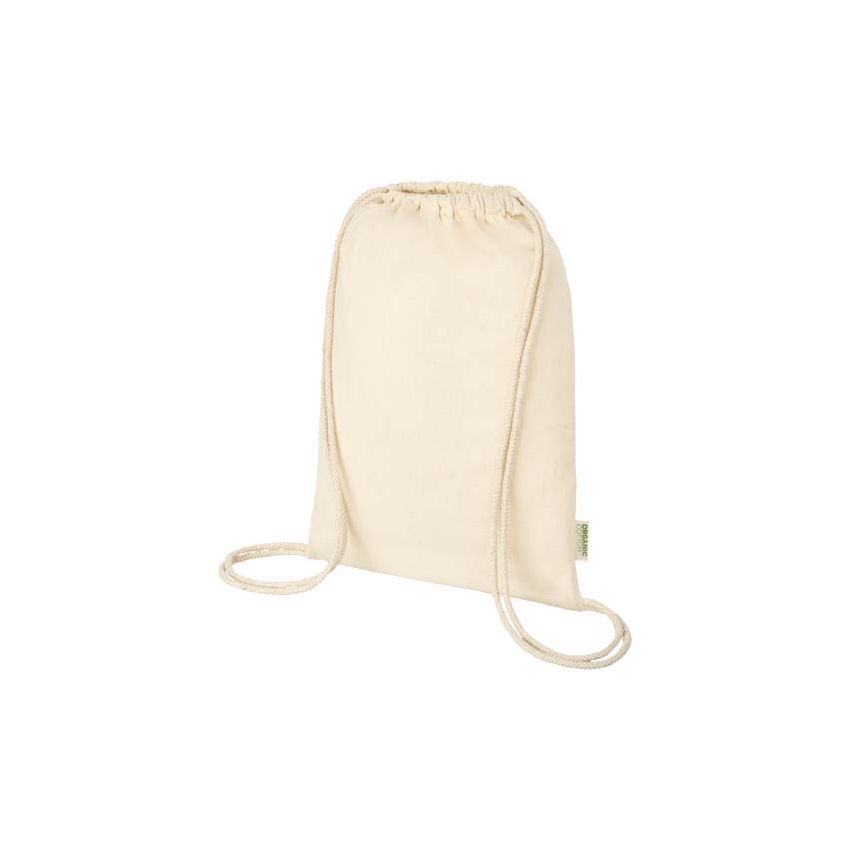 Sac de 5 L avec cordons en matière biologique et OCS 100 g/m² 