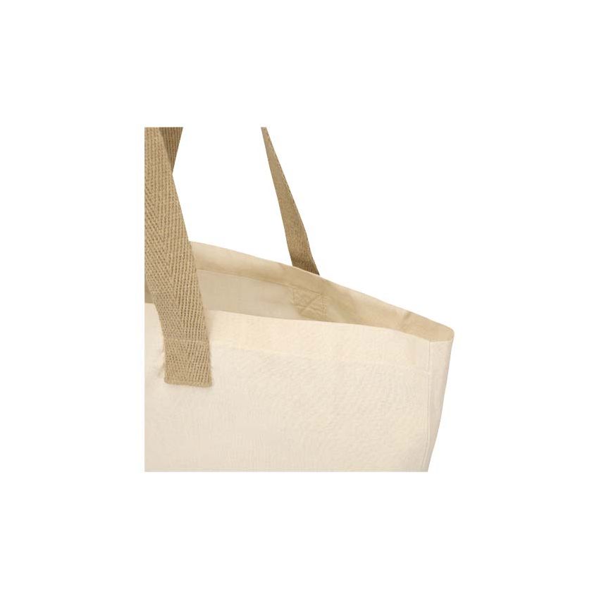 Sac pliable en coton recyclé 7 L et GRS 140 g/m² 