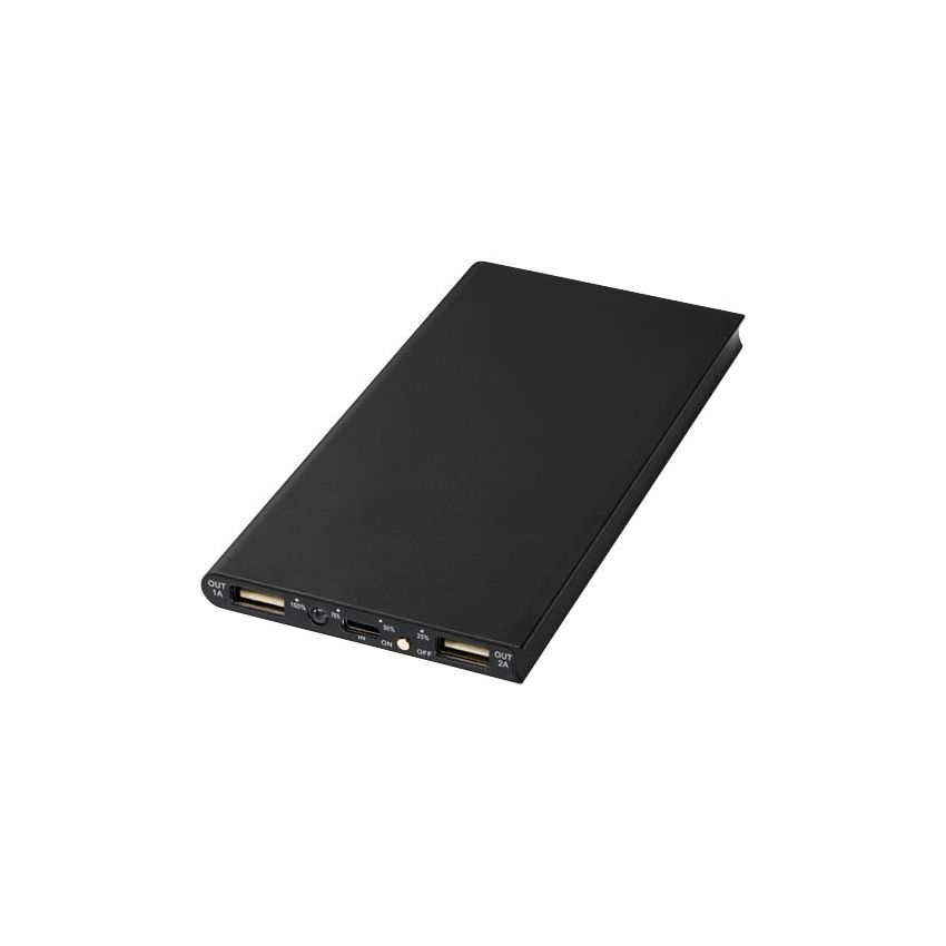 Batterie externe en aluminium de 8000 mAh « Plate »