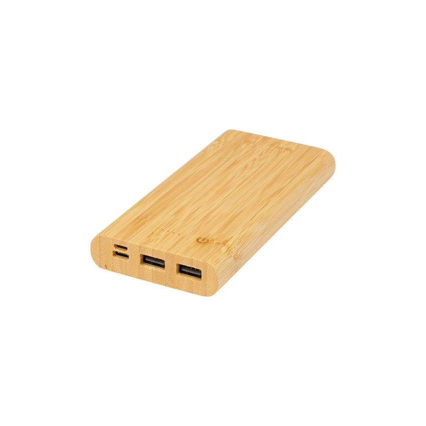 Batterie externe 10 000 mAh en bambou 
