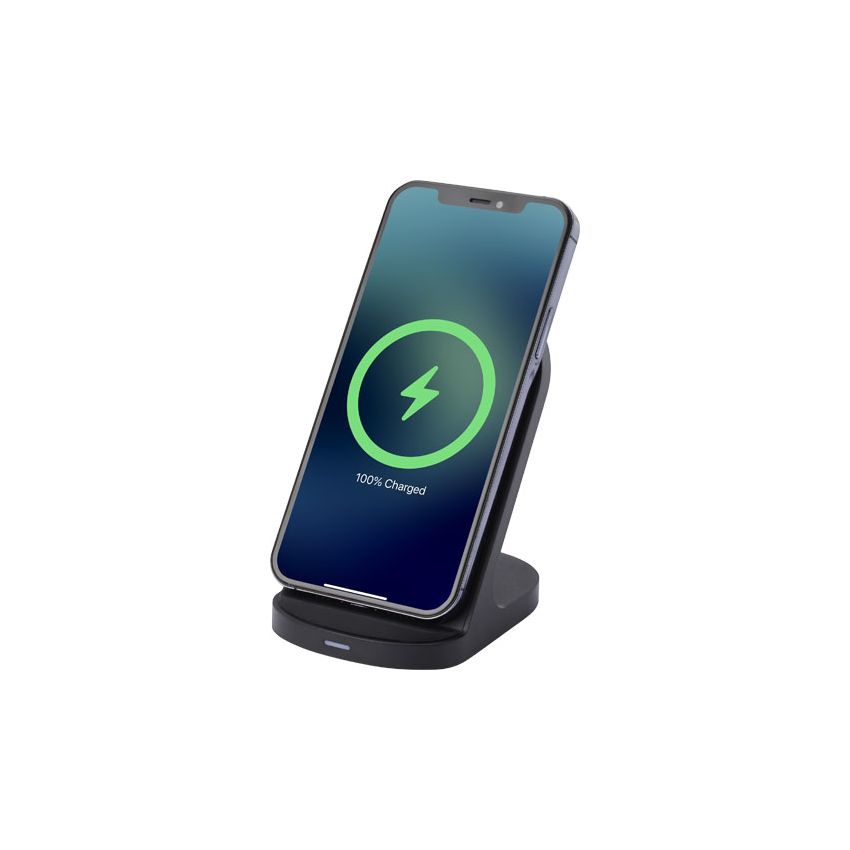Support de charge sans fil à double bobine 15 W en plastique recyclé RCS 