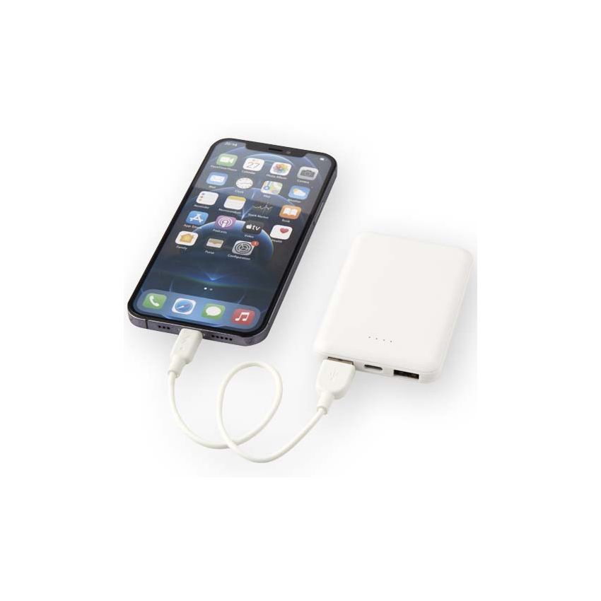 Batterie externe en plastique recyclé type C 5000 mAh 