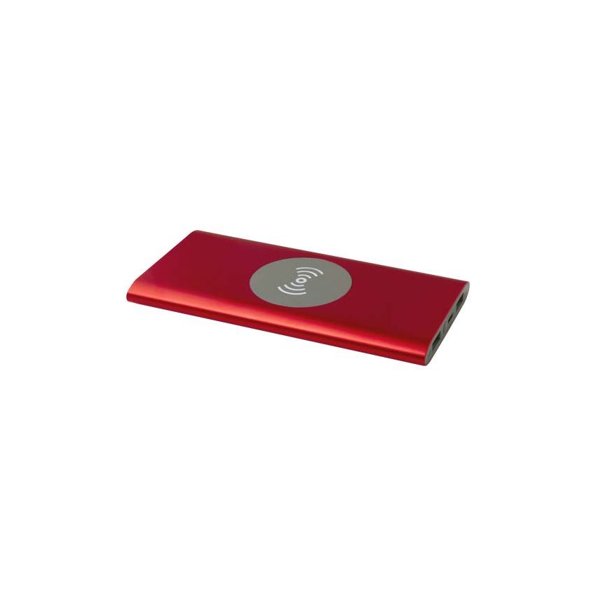 Batterie externe sans fil en aluminium recyclé type C 8000 mAh 