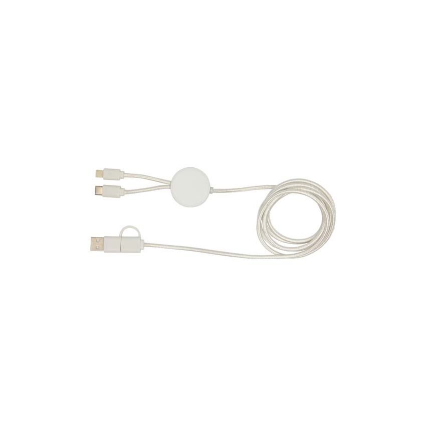 Câble de synchronisation de données et de charge rapide de 27 W de 150 cm en plastique recyclé 5-en-1 