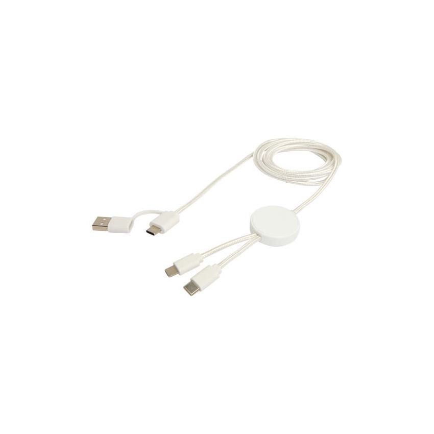 Câble de synchronisation de données et de charge rapide de 27 W de 150 cm en plastique recyclé 5-en-1 