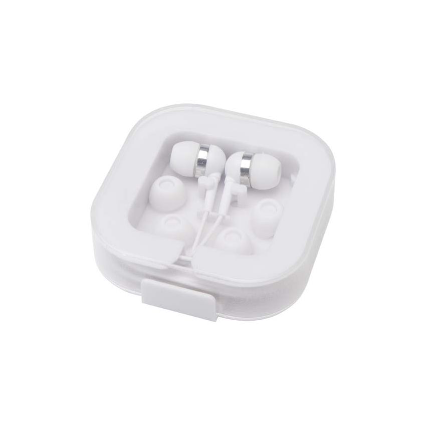 Écouteurs filaires USB-C avec boîtier de rangement en plastique recyclé 