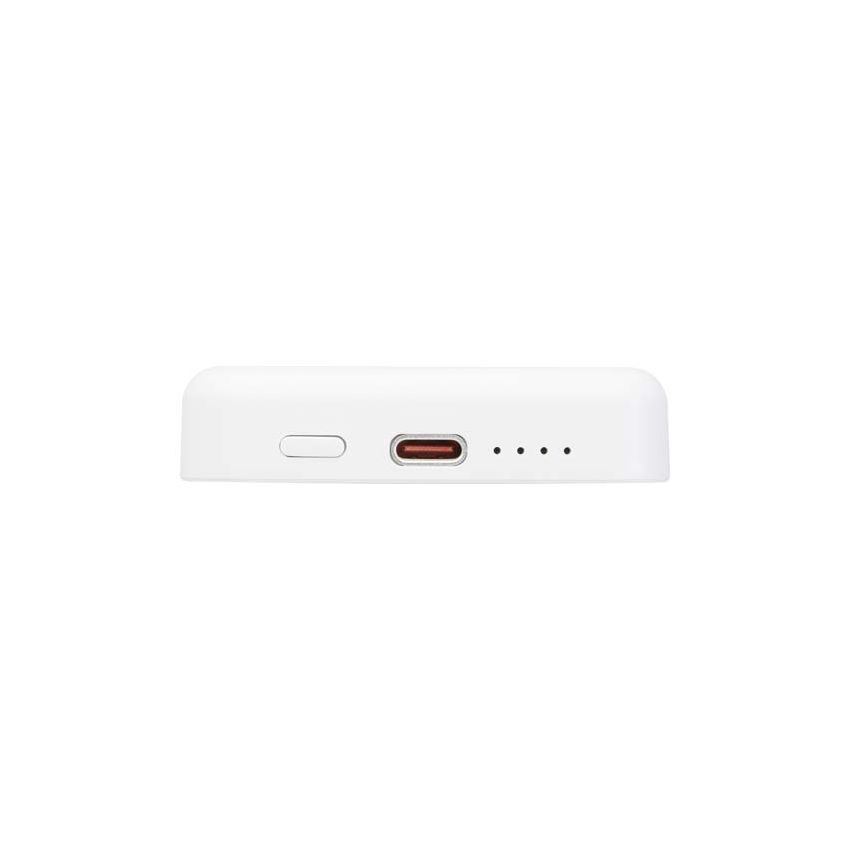 Powerbank magnétique sans fil de 5 000 mAh et 15 W avec PD de 20 W - fabriqué en plastique recyclé 