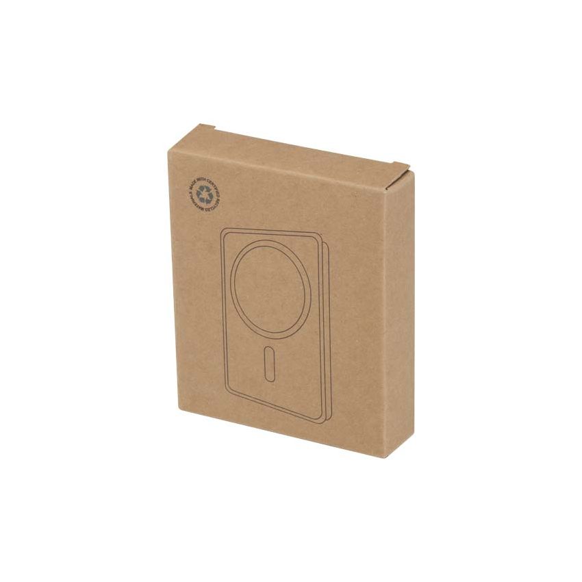 Batterie externe magnétique sans fil 10 000 mAh et 15 W avec PD 20 W - fabriquée en plastique recyclé 