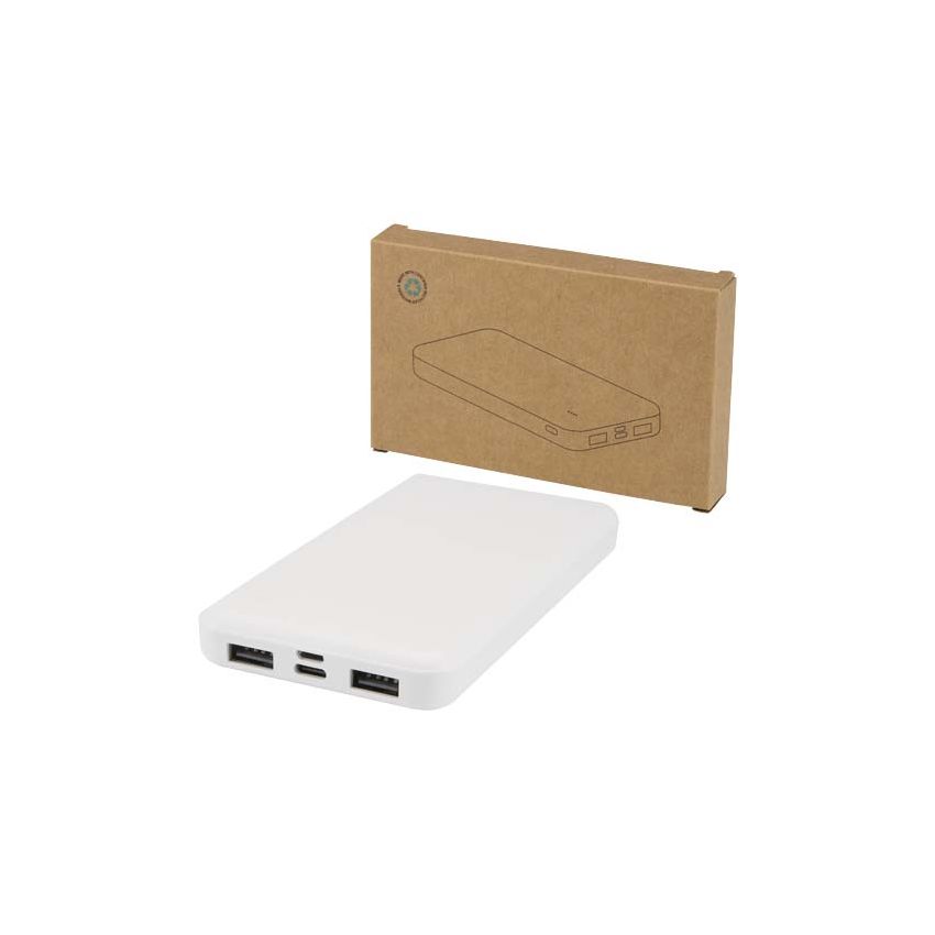 Powerbank de plástico reciclado de 10.000 mAh e 10 W 