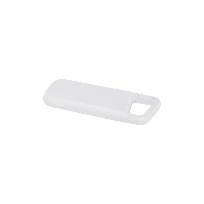 Batterie externe en plastique recyclé de 5 000 mAh, 12 W, résistante à l’eau, avec mousqueton « Alkes »