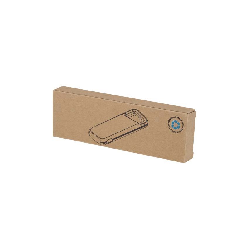 Batterie externe en plastique recyclé de 5 000 mAh, 12 W, résistante à l’eau, avec mousqueton « Alkes »
