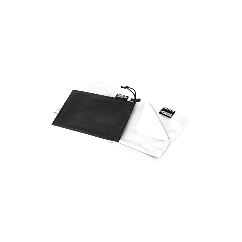 Serviette rafraîchissante de sport en RPET recyclé avec pochette 80 x 30 cm 