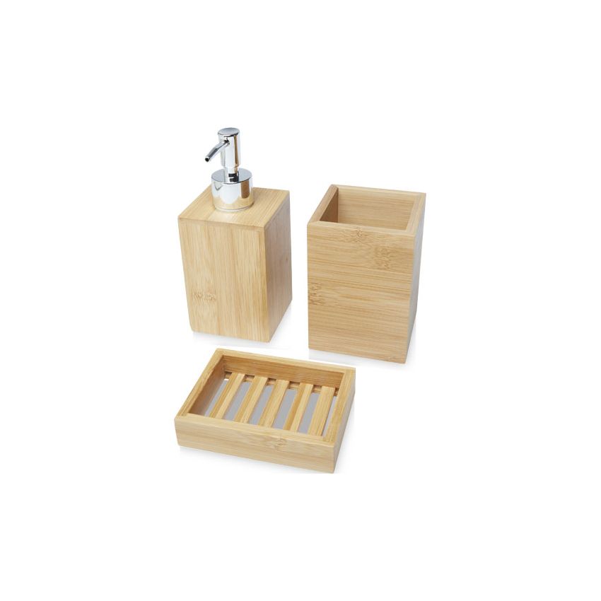 Ensemble de 3 stylos en bambou pour salle de bain 