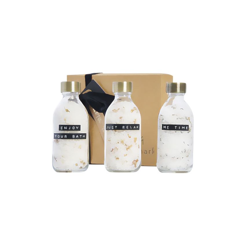 Coffret de 3 pièces de 200 ml de sels de bain 