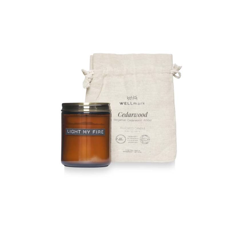 Bougie moyenne parfumée au bois de cèdre 